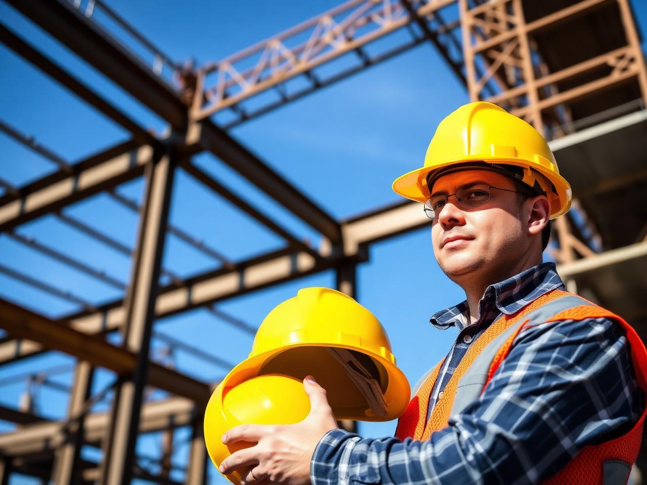 Construction worker on site