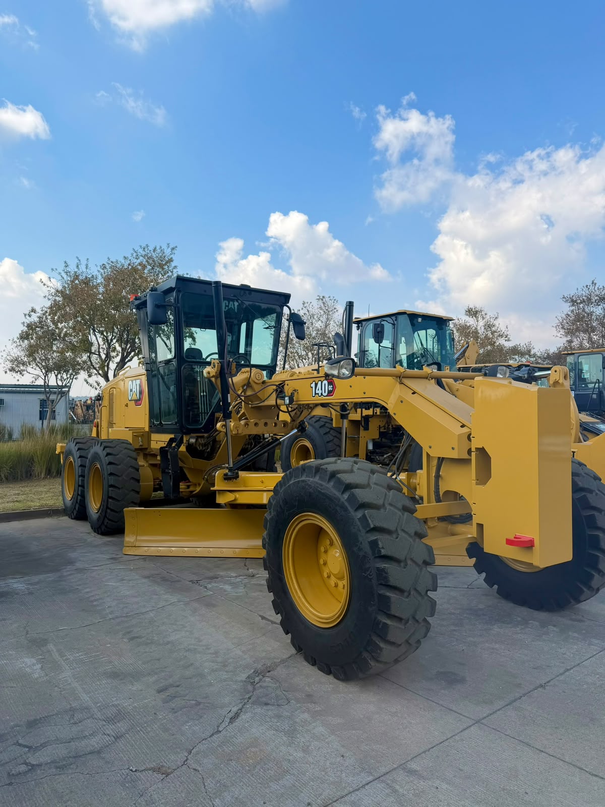 CAT 140 Motor Grader at our yard